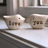Wedding cake topper ..."love you"