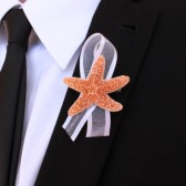 Starfish Wedding Boutonniere