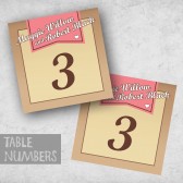 PIL-001 Table Numbers