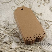 Lacy Kraft Paper Tags