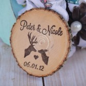 Deer Wood Slice Magnets