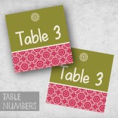 PIL-022 Table Numbers