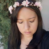 Blush Pink Floral Crown