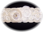 ivory lace garter