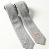 1 Letter monogrammed tie