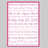 Subway Custom Printable Wedding Rehearsal Dinner Invitation