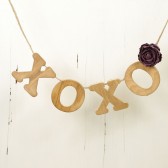 XOXO banner garland