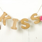 KISS banner garland