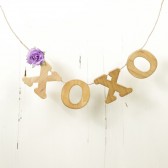 XOXO banner garland
