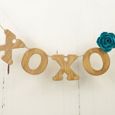 XOXO banner garland