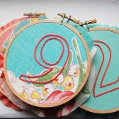 embroidered table numbers