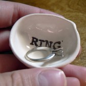 handmade wedding RING pillow