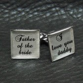 Father of the bride cuff links
