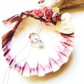 Seashell Shell Ring Bearer Holder Bowl Dish Wedding Ring Pillow Alternative Beach Wedding Theme Sea Shell Personalized