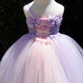 lilac flower girl tutu dress