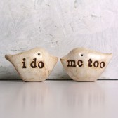 Wedding cake topper ..."i do, me too"