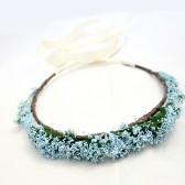 Blue Baby Breath Floral Crown