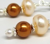 Fresh Water and Swarovski Pearls Earrings