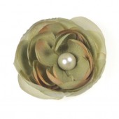 Magnetic Crinkled Silk Shoe Clips Sage