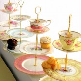 Vintage china cupcake display stand 