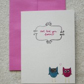 owl note cards