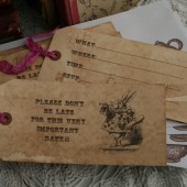 alice in wonderland invitation