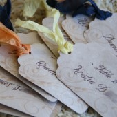 small escort card tags
