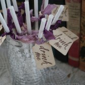 \"drink me\"  paper straws