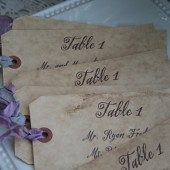 escort card tags