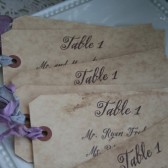 escort card tags