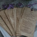 vintage style menu
