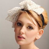 Missy- tiny polko dots bow headband
