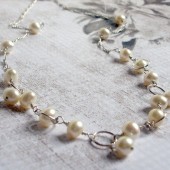 Bubbly Freshwater Pearl and Sterling Silver Necklace