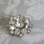 true vintage brooch hair comb