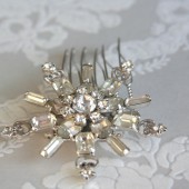true vintage brooch hair comb