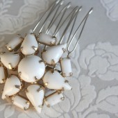 true vintage brooch hair comb