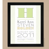 Monogram Wall Print