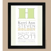 Monogram Wall Print