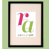Initials Wall Print