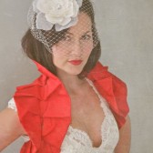 Red bridal wrap