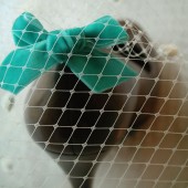 Velvet bow shoe clips