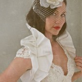 White bridal wrap