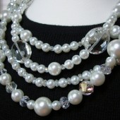 Coco Pearl & Crystal Necklace