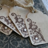 french flourish tags