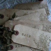 bird with branch place cards