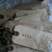bird with branch place cards
