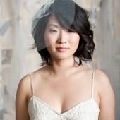 mini tulle birdcage veil by tessa kim