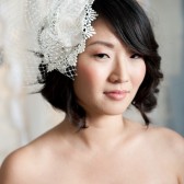Lace mini hat by Tessa Kim