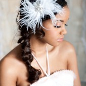 feather hair comb by Tessa Kim