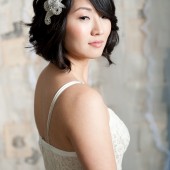 Rhinestone headpiece by Tessa Kim
